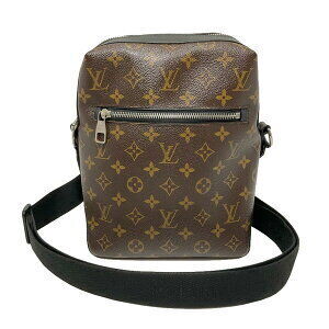 Louis Vuitton Torres Shoulder Bag Monogram Macassar Brown Leather Brown Black
